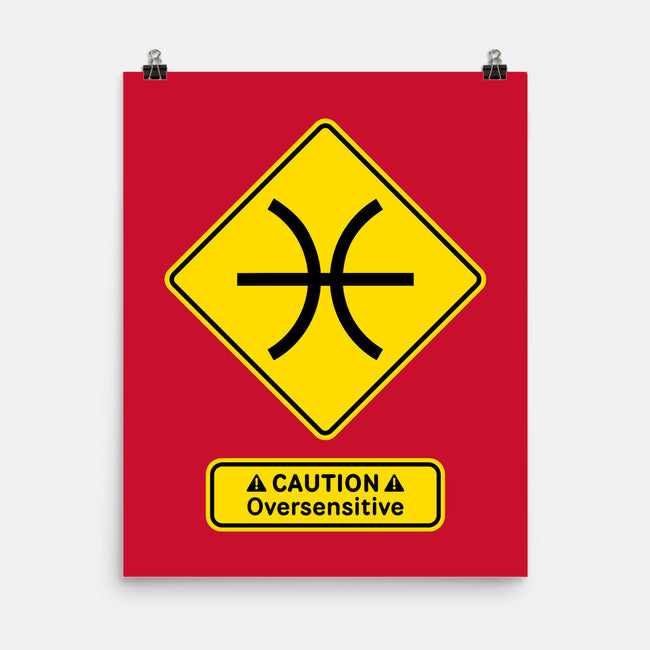 Caution Oversensitive-None-Matte-Poster-imisko