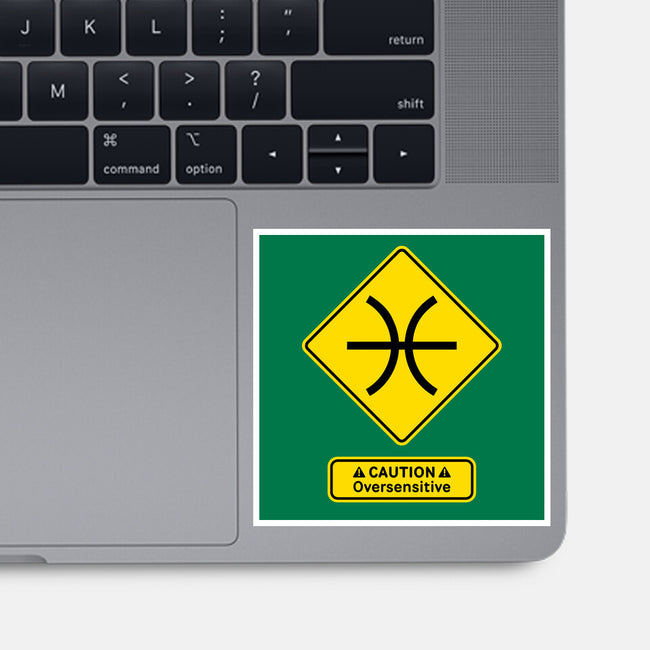 Caution Oversensitive-None-Glossy-Sticker-imisko
