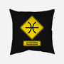 Caution Oversensitive-None-Removable Cover w Insert-Throw Pillow-imisko