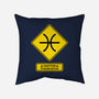 Caution Oversensitive-None-Removable Cover w Insert-Throw Pillow-imisko