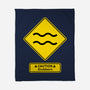 Caution Stubborn-None-Fleece-Blanket-imisko