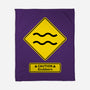 Caution Stubborn-None-Fleece-Blanket-imisko