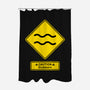 Caution Stubborn-None-Polyester-Shower Curtain-imisko
