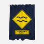 Caution Stubborn-None-Polyester-Shower Curtain-imisko