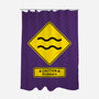 Caution Stubborn-None-Polyester-Shower Curtain-imisko