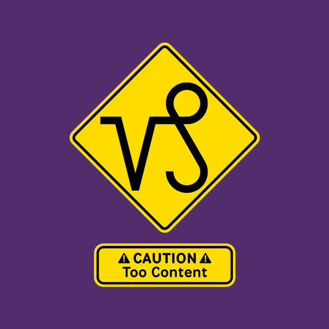 Caution Too Content-None-Glossy-Sticker-imisko