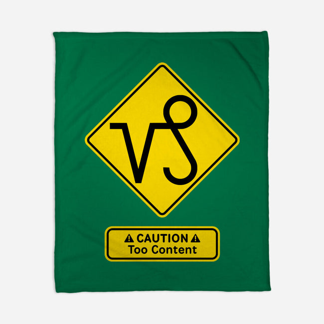 Caution Too Content-None-Fleece-Blanket-imisko