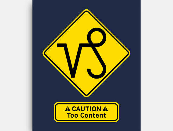 Caution Too Content