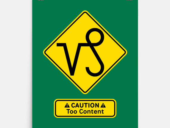 Caution Too Content