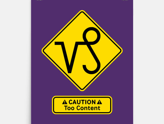 Caution Too Content
