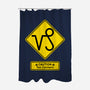 Caution Too Content-None-Polyester-Shower Curtain-imisko