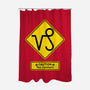 Caution Too Content-None-Polyester-Shower Curtain-imisko