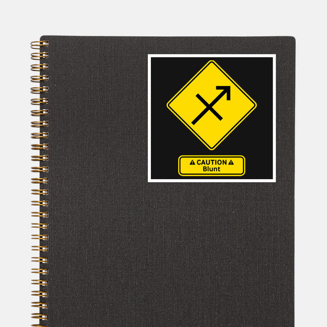 Caution Blunt-None-Glossy-Sticker-imisko