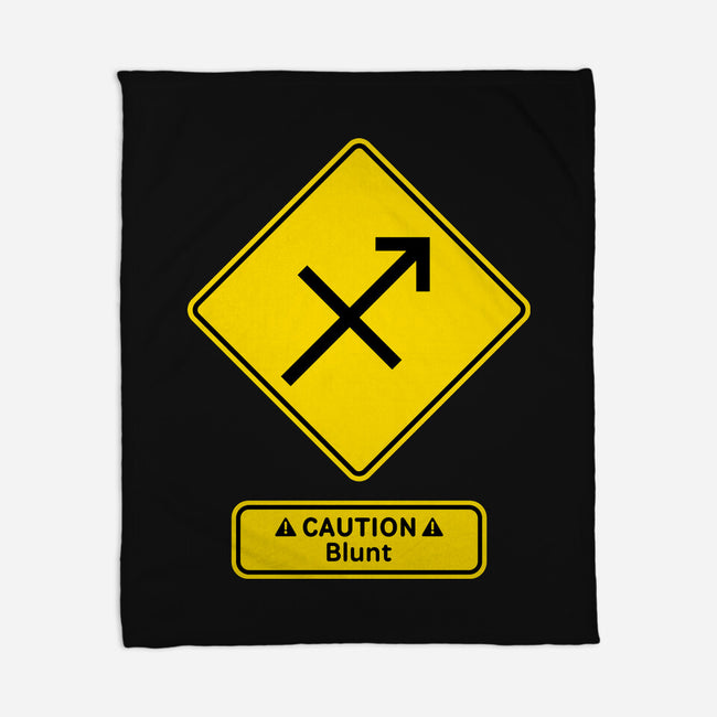 Caution Blunt-None-Fleece-Blanket-imisko