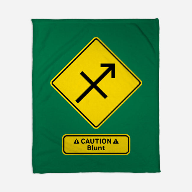 Caution Blunt-None-Fleece-Blanket-imisko