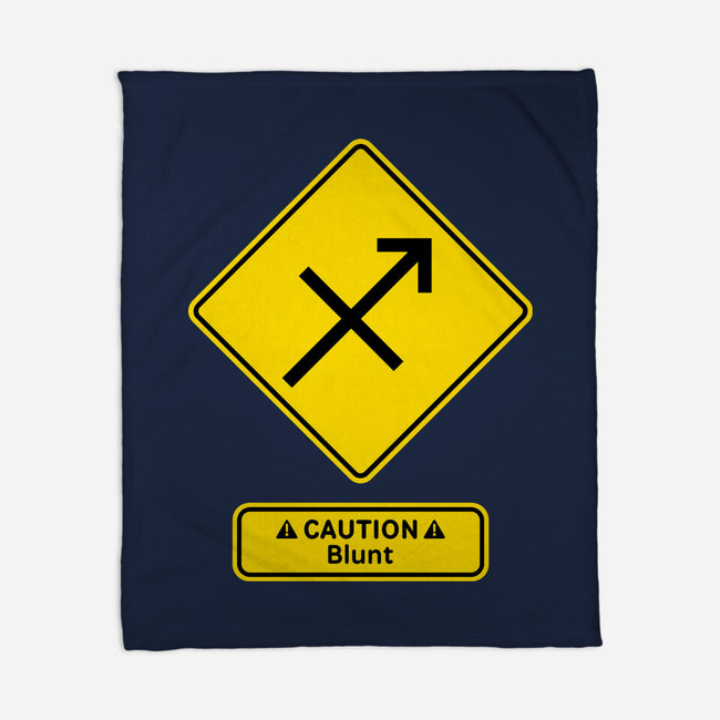 Caution Blunt-None-Fleece-Blanket-imisko