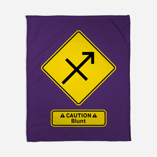 Caution Blunt-None-Fleece-Blanket-imisko