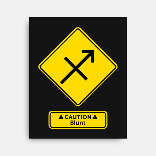 Caution Blunt-None-Stretched-Canvas-imisko