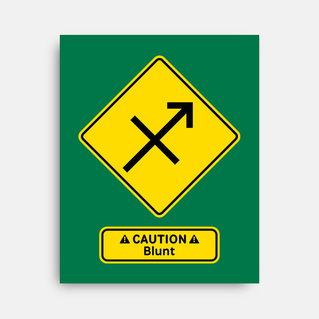 Caution Blunt-None-Stretched-Canvas-imisko