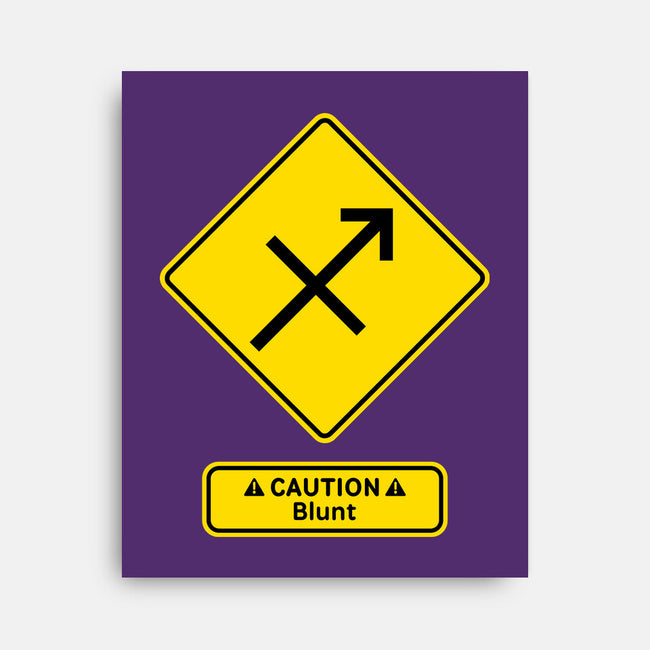 Caution Blunt-None-Stretched-Canvas-imisko