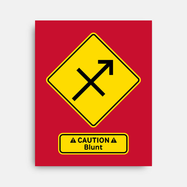 Caution Blunt-None-Stretched-Canvas-imisko