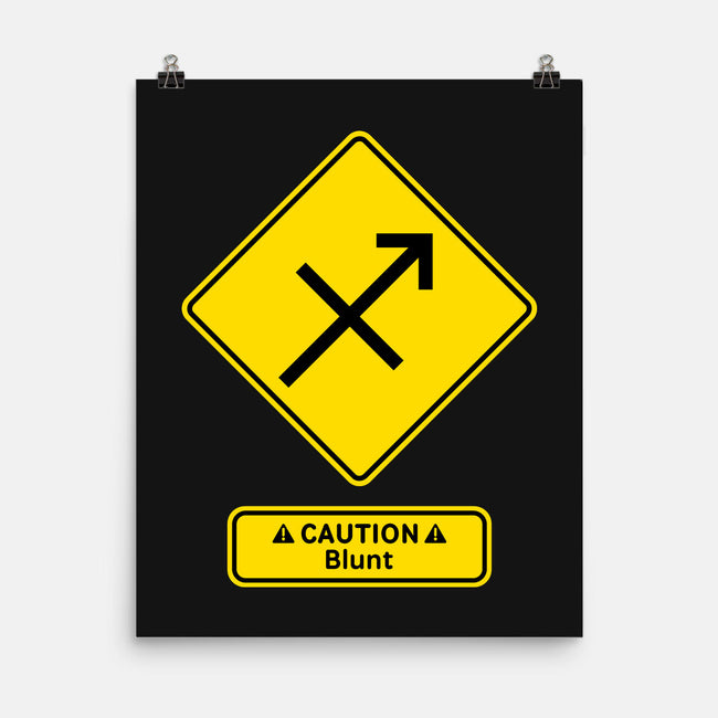 Caution Blunt-None-Matte-Poster-imisko