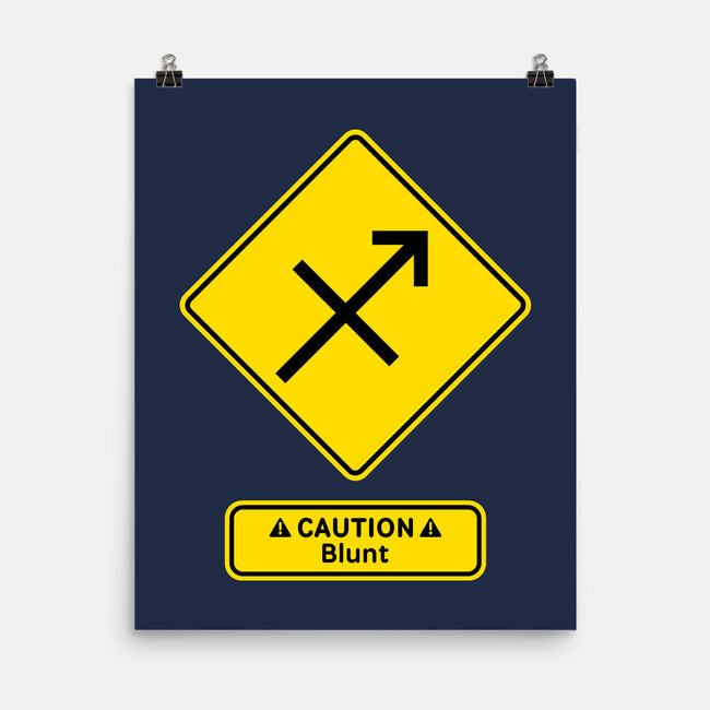 Caution Blunt-None-Matte-Poster-imisko
