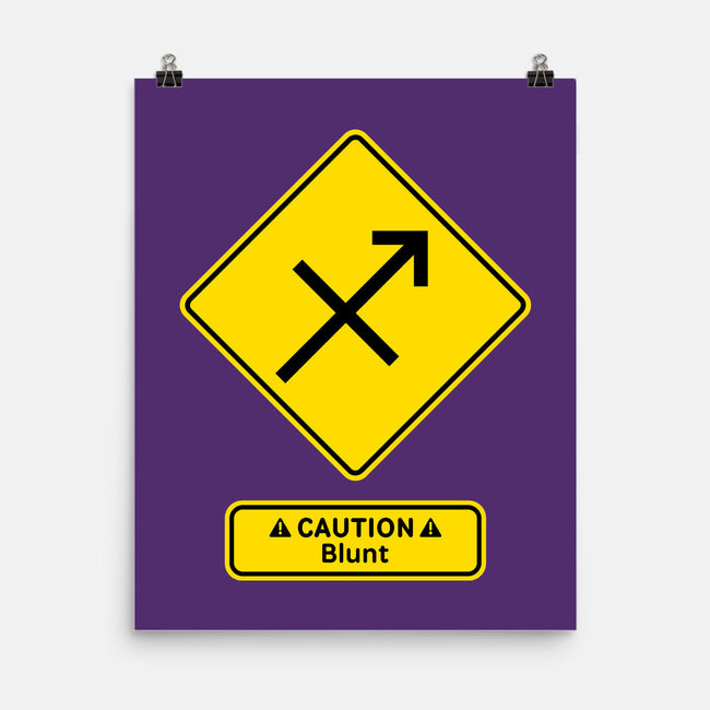 Caution Blunt-None-Matte-Poster-imisko