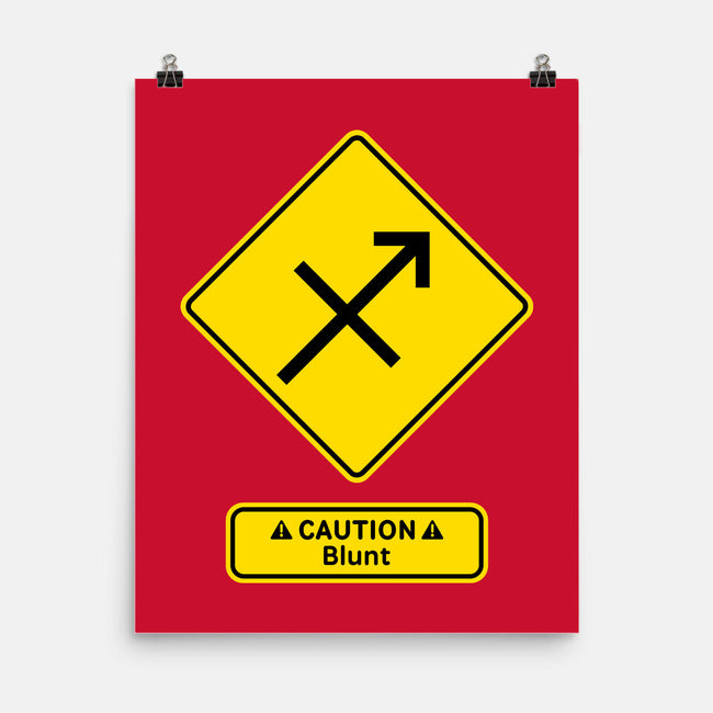 Caution Blunt-None-Matte-Poster-imisko