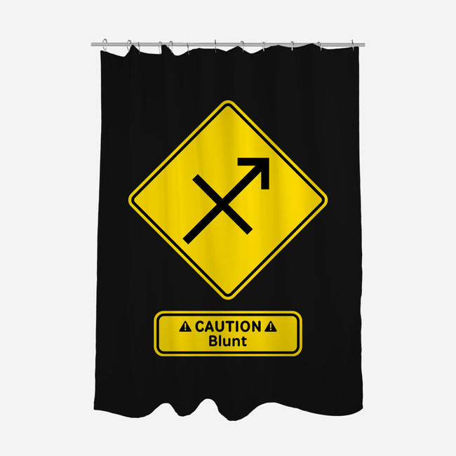 Caution Blunt-None-Polyester-Shower Curtain-imisko