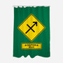 Caution Blunt-None-Polyester-Shower Curtain-imisko