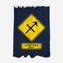 Caution Blunt-None-Polyester-Shower Curtain-imisko