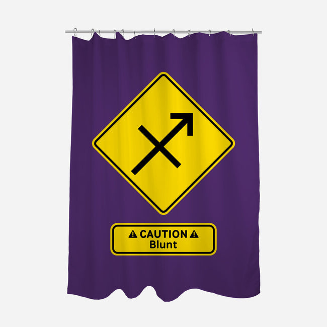 Caution Blunt-None-Polyester-Shower Curtain-imisko