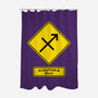 Caution Blunt-None-Polyester-Shower Curtain-imisko