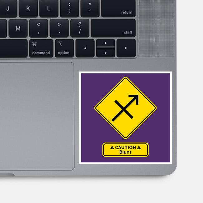 Caution Blunt-None-Glossy-Sticker-imisko