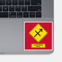 Caution Blunt-None-Glossy-Sticker-imisko