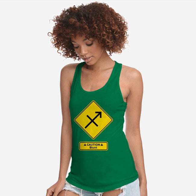 Caution Blunt-Womens-Racerback-Tank-imisko