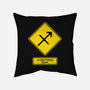 Caution Blunt-None-Removable Cover w Insert-Throw Pillow-imisko