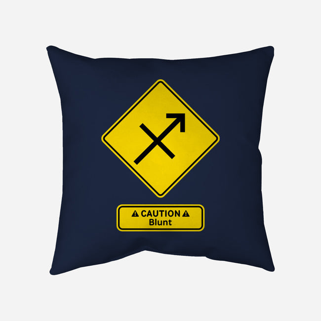 Caution Blunt-None-Removable Cover w Insert-Throw Pillow-imisko