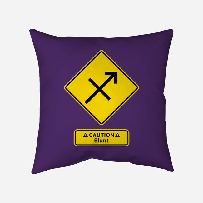 Caution Blunt-None-Removable Cover w Insert-Throw Pillow-imisko