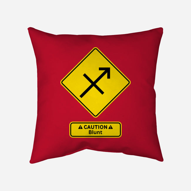 Caution Blunt-None-Removable Cover w Insert-Throw Pillow-imisko