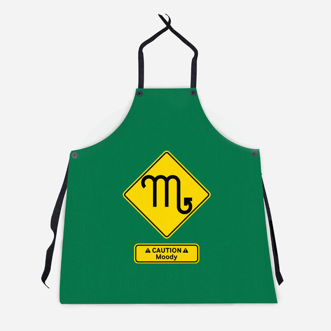 Caution Moody-Unisex-Kitchen-Apron-imisko