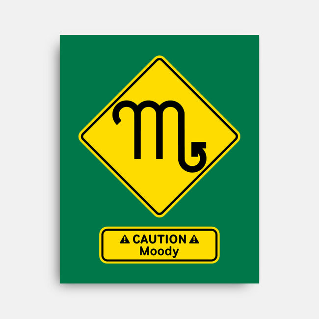 Caution Moody-None-Stretched-Canvas-imisko