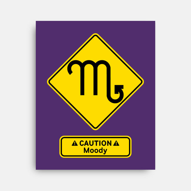 Caution Moody-None-Stretched-Canvas-imisko