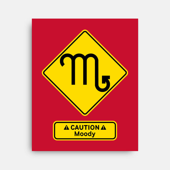 Caution Moody-None-Stretched-Canvas-imisko