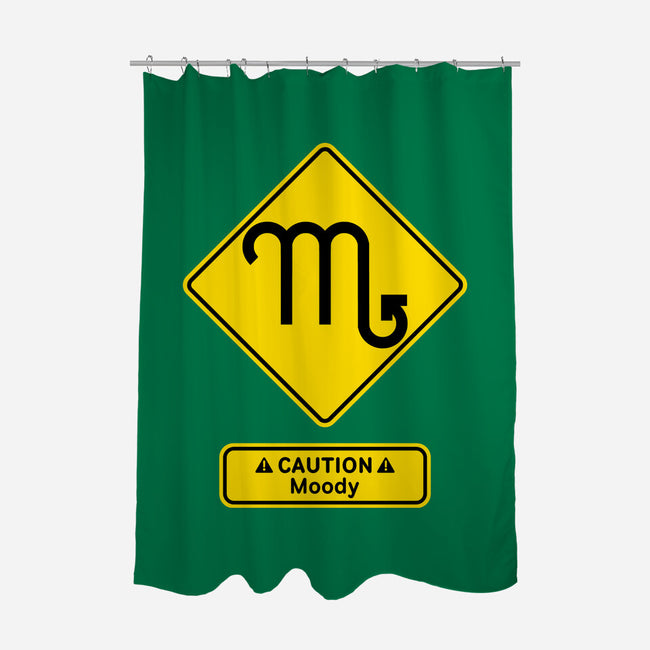 Caution Moody-None-Polyester-Shower Curtain-imisko