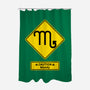 Caution Moody-None-Polyester-Shower Curtain-imisko