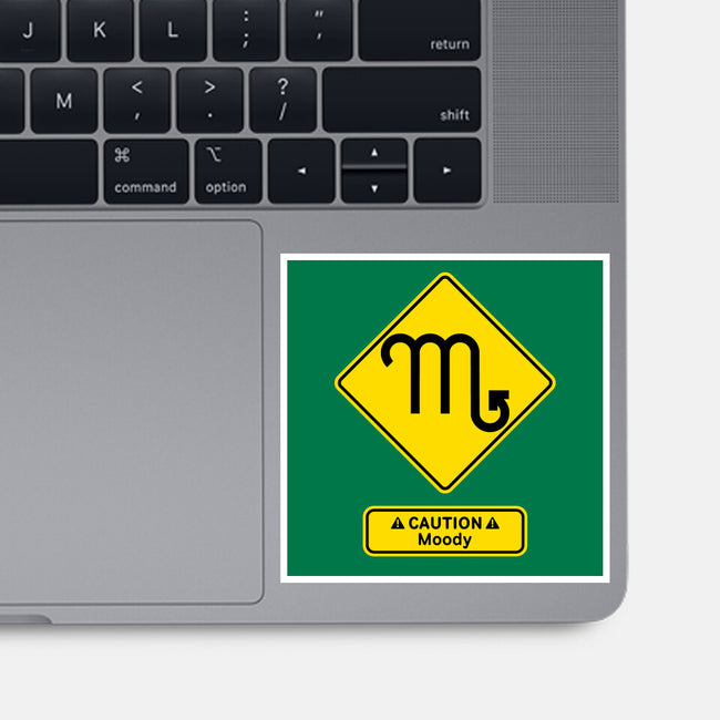 Caution Moody-None-Glossy-Sticker-imisko