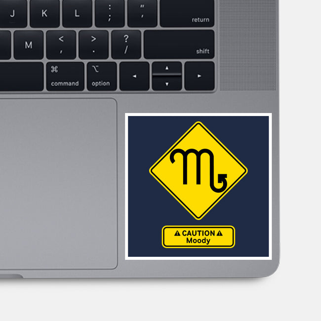 Caution Moody-None-Glossy-Sticker-imisko