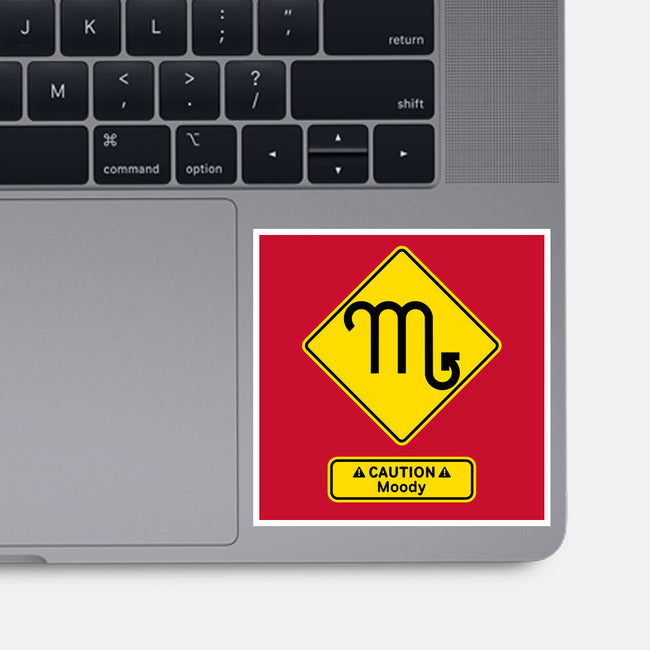 Caution Moody-None-Glossy-Sticker-imisko